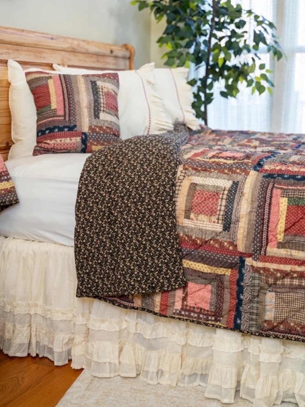 April Cornell Harvest Harmony Throw & Pillow Cover